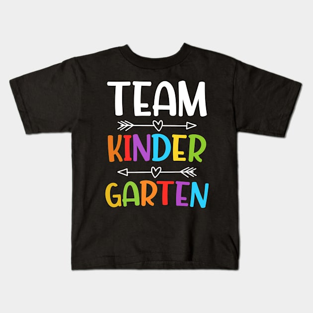 Team Kindergarten  Teacher Back To School Gift Kids T-Shirt by kevenwal